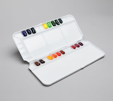 Tavolozza Acquerelli Ermetica Martin Universal Mijello Fusian - 33 Scomparti, A Prova Di Perdite, Con Coperchio - 2